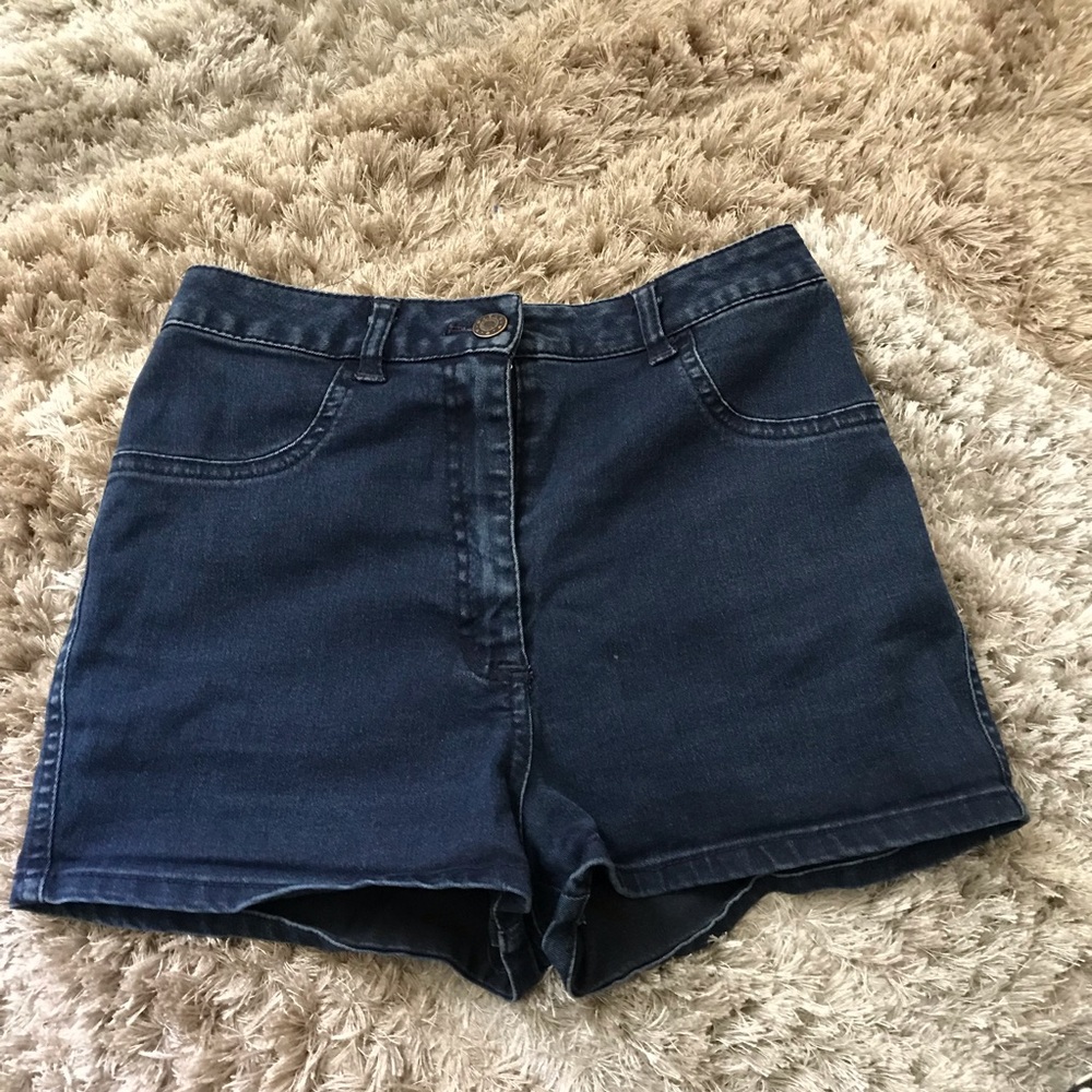 Brandy Melville Dark Blue Denim Shorts
